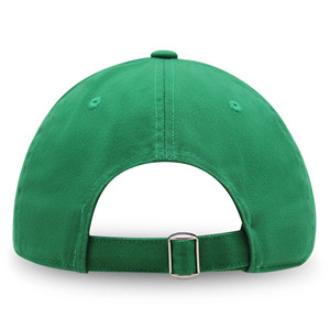 Casquette de baseball verte à 6 panneaux avec logo brodé, ajustement réglable, unisexe, tissu sergé décontracté, casquette pour adulte - Product Image 3