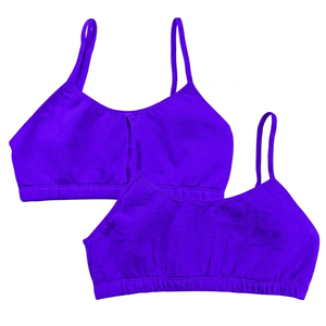 Sujetador Deportivo para Mujer, con Tirantes en el Cuello, Soporte Ligero, Transpirable, para Yoga, Color Gris Sólido - Product Image 3