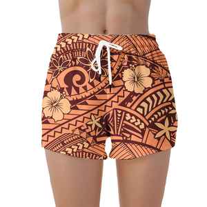 Stylish Summer Quick Dry <b>Elastic</b> Waist Casual Swim Shorts Lightweight Comfortable Holiday Wear Women Beach Short - Product Image 5