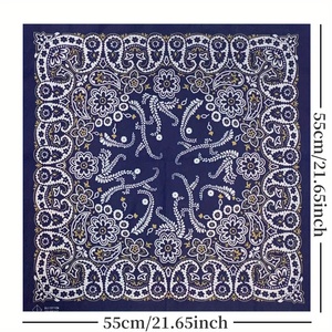 Écharpes multifonctionnelles sans couture en soie 100 % pour femme, motif animal, impression personnalisée, marque privée, cache-cou, bandana, foulard magique - Product Image 1