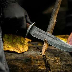 Nouveau style, vente en gros, couteau de chasse artisanal, meilleure vente, confortable et léger, bois de rose avec torsion noire, longueur 13 pouces - Product Image 3