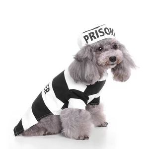 Costume da Prigioniero a Righe Retrò per Cani, Divertente Uniforme per il Tuo Amico Peloso - Product Image 4