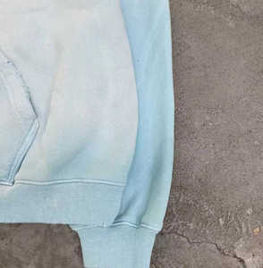 Sudadera con capucha y cremallera para hombre, estilo tie-dye, oversize, de algodón French Terry, manga regular, informal, para otoño - Product Image 2