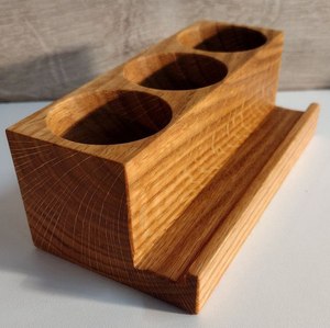 Organisateur en bois moderne et durable avec poignée - Boîte de rangement portable pour cuisine, salle de bain et bureau - Product Image 6
