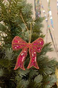 Handmade Beaded Sweater Ornament Christmas Hanging <b>Decoration</b> <b>Winter</b> Knit Style Tree Decor - Product Image 3