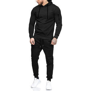 Ensemble de survêtement deux pièces personnalisé OEM de haute qualité pour garçons, motif uni décontracté, vêtements en polaire haut de gamme - Product Image 6