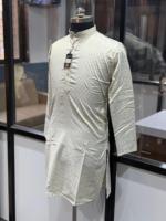 Kurta Pria Modern Ringan Cepat Kering Bergaya Buatan India untuk Pemakaian Sehari-hari, Kantor & Pesta, Tersedia untuk Harga Ekspor