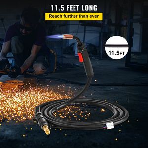 Torcia di ricambio Stinger da 11,5 piedi per saldatrice MIG da 150 A, compatibile con Lincoln Magnum 100L (D0100HADYH7), adatta per fili da 0,025 a 0,45 - Product Image 5