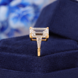 Anillo de Compromiso con Corte Esmeralda de 5.00 CT, Diamante Cultivado en Laboratorio, Regalo de Boda para Mujer, Anillo de Aniversario para Ella, Certificado IGI - Product Image 6