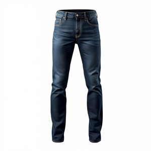 Denim <b>Jeans</b> Manufacturer Pant <b>Men</b> 100% Cotton Straight Ripped Slim Fit Stretch Breathable Winter Autumn High Quality - Product Image 3