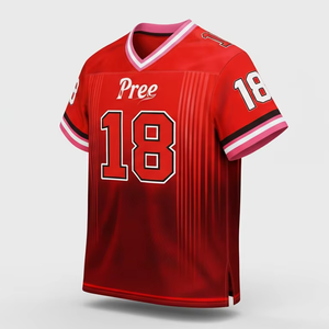 Adult American Football Jersey Custom Size Breathable Fabric Game Day Sports Uniform Wear <b>Mens</b> Womens Short Anti-Bacterial - Product Image 2