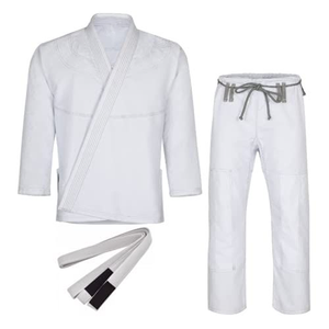 Suministro al por Mayor de Uniformes de Judo, Tela de Algodón de Doble Tejido, Costuras Reforzadas, Uniforme de Artes Marciales, Logotipo Personalizado, Unisex para Adultos - Product Image 1