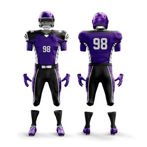 Uniformes de Fútbol Americano de Manga Corta, Impresos y Transpirables, de Alta Calidad, Servicio OEM ODM, Nuevo Diseño - Product Image 1