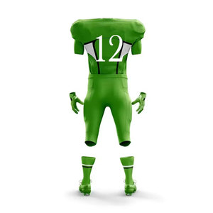 Ensemble de maillots de football américain personnalisés en polyester respirant imprimé par transfert thermique, col en V sans manches pour homme, imprimé floral jaune et blanc - Product Image 5