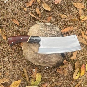 Couteau à découper artisanal en acier inoxydable, couteau de boucher et de chef avec manche en bois d'olivier, couteau à découper pour la viande - Product Image 4