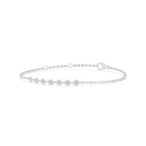 Pulsera de tenis de plata 925 con moissanita para mujer, corte brillante redondo, engaste de garras, estilo clásico, uso diario - Product Image 3