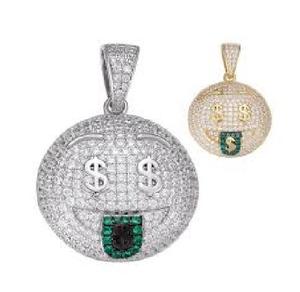 Colgante de Plata con Moissanita Helada Estilo Hiphop Moderno, Joyería Personalizada para Hombre, Moda Rapper, Venta al por Mayor, Brillo y Destellos - Product Image 1