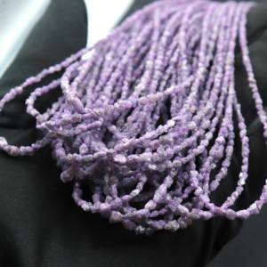 Perlas de Diamante Púrpura sin Cortar de 2-4 mm, Diamantes Naturales en Bruto, Collar de Perlas Crudas, Certificado CMA, Joyería Libre de Conflictos - Product Image 4