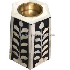 Quemador Bakhoor de madera de resina artesanal de primera calidad con acento de nácar para Majlis árabe, regalos de Ramadán y decoración de lujo - Product Image 3