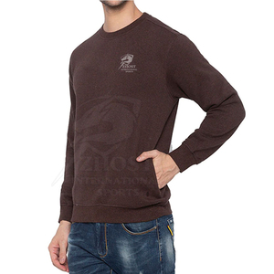 Sweat-shirt à col rond pour homme 100% coton, couleur unie, coupe décontractée, hiver, écologique, respirant, Y2K - Product Image 4