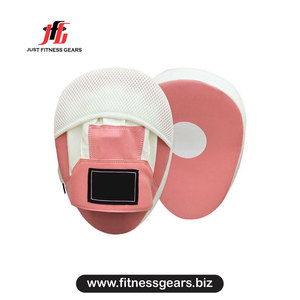 <b>Focus</b> <b>Pad</b> Training Punching Mitts White Orange PU Velcro Closure Breathable Martial Arts Sparring Gear - Product Image 4