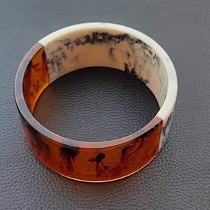 Pulseras de Resina Hechas a Mano, Joyería Premium TCE Tce00, Impresión Digital, Color Liso, 80g, Accesorios de Moda para Mujer, Venta al Por Mayor, Exportación - Product Image 4