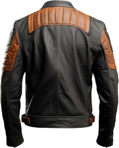 Fashionable Custom Design <b>Men</b> <b>Leather</b> <b>Jacket</b> Pakistan Made Top Product <b>Leather</b> <b>Jacket</b> for <b>Men</b> and Bikers winter <b>jacket</b> - Product Image 4
