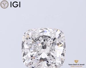 เพชรทรงคุชชั่น 2.50 กะรัต ได้รับการรับรองจาก IGI เพาะเลี้ยงในห้องปฏิบัติการ CVD สี F ความสะอาดระดับ VVS2 สำหรับเครื่องประดับโซลิแทร์ระดับพรีเมียม - Product Image 1