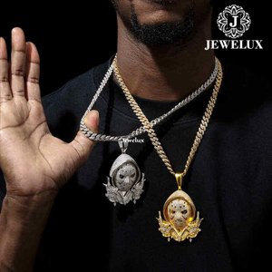 Breloques exclusives de luxe personnalisées en forme de croix, bijoux hip-hop en argent 925 plaqué or, certifiées IGI, unisexe, vente en gros - Product Image 4
