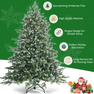 Albero di Natale Artificiale in Abete con Cerniere, 1,8 Metri - Product Image 5