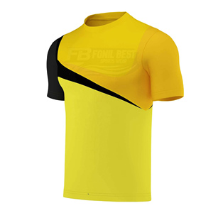 เสื้อฟุตบอลแฟนคลับคุณภาพสูงแบบเรียบง่าย พิมพ์ลายดิจิทัล บรรจุภัณฑ์แบบกำหนดเอง ผลิตตามสั่ง (OEM) ผ้าถัก โพลีเอสเตอร์ 100% น้ำหนัก 150 กรัม - Product Image 3