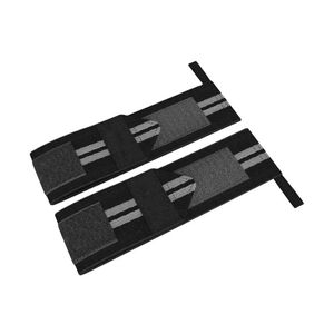 Bandes de maintien pour poignets unisexes, noires, renforcées, à rayures, robustes, réglables, pour la musculation, l'haltérophilie, équipement de gym, stabilisateur - Product Image 2
