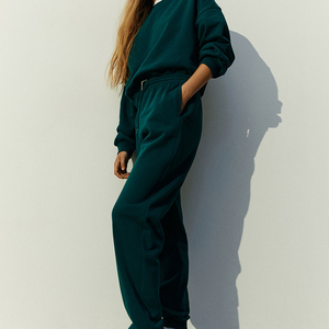 High-Quality Fashion Solid Color <b>Drawstring</b> <b>Trousers</b> Long Yoga Pants Tie Feet Sweat Pant Hot Sale Products - Product Image 2