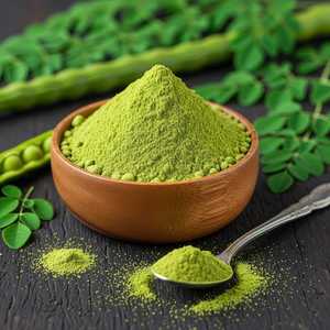 Polvo de Moringa Orgánico Puro de Hoja de Moringa 100g Origen Jharkhand Bebida con 36 Meses de Vida Útil Ojistha Industries - Product Image 3