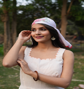 Elegant <b>Summer</b> Long <b>Sleeve</b> Womens Patchwork Eco Friendly Washable Vintage Woven Cotton Empire Waist <b>Dress</b> Lightweight White - Product Image 3