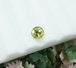 Zafiro verde azulado de corte brillante, piedra preciosa suelta para la fabricación de joyas, 4.5x4.5x4 mm, 0.66 quilates, piedra preciosa suelta - Product Image 2