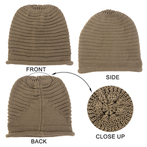 Gorros de punto de mezcla de lana personalizados al por mayor, con logotipo OEM, para adultos, informales, de invierno, estilo urbano, transpirables, para uso diario. - Product Image 3