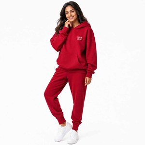 Sudadera con Capucha Extra Grande para Mujer, Sudadera de Forro Polar con Logotipo Personalizado, Ropa Informal de Calle, Sudadera con Capucha, Ropa de Invierno - Product Image 2
