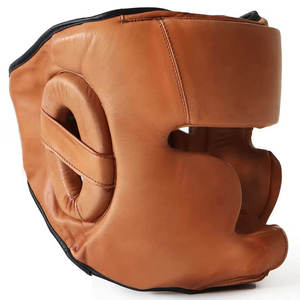Protector de Cabeza de Cuero Ajustable de Último Diseño para Boxeo y Karate, para Competencia Profesional con Opciones Personalizables - Product Image 1
