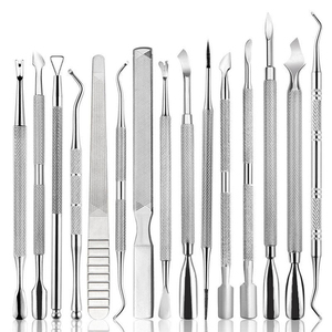 High-Precision Grooming Non-Slip Grip Handle Long-Lasting Use Multi-Functional Nail Care Professional Nail Cuticle Pusher <b>Tool</b> - Product Image 1