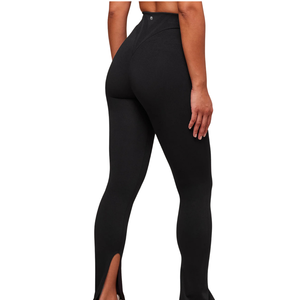 กางเกงเลกกิ้งออกกำลังกายสีดำพิมพ์โลโก้ตามสั่งสำหรับผู้หญิง เอวสูง กางเกงโยคะ ป้องกันการโป๊ยืด กางเกงออกกำลังกาย ไนลอนผสมสแปนเด็กซ์ ชุดออกกำลังกาย ชุดกีฬา - Product Image 3