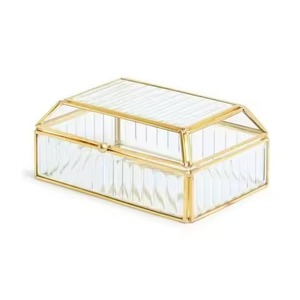 Stylish Metal Jewelry <b>Box</b> Organizer Storage Case for Rings <b>Earrings</b> Necklace Accessories Daily Use - Product Image 6