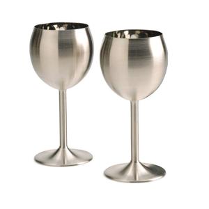 แก้วไวน์แดงสแตนเลสชุบทองแบบขายส่ง แก้ววิสกี้โลหะ แก้วแชมเปญสำหรับงานปาร์ตี้ รับสั่งทำตามแบบ - Product Image 1