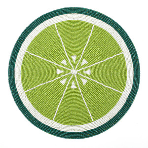 Top Quality Handcrafted Unique Design Circular Shaped Decorative Glass <b>Beads</b> <b>Placemats</b> at Very Low Budget Price - Product Image 1