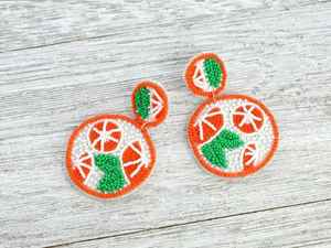 Modernos pendientes colgantes hechos a mano con cuentas bordadas para el verano, joyería llamativa para eventos, fiestas, pendientes étnicos tipo aro y aretes. - Product Image 6