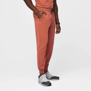 Conjunto de Uniformes Médicos Personalizados para Hombre - Pantalones Deportivos Ajustados con Cuello en V - Uniformes de Enfermería Transpirables con Elasticidad en Cuatro Direcciones - Product Image 2