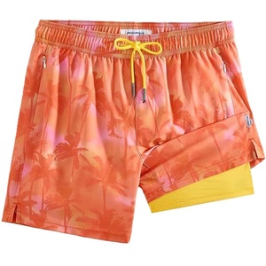 Shorts d'été en polyester ou nylon élastique, imprimé AOP, shorts de bain à séchage rapide, style décontracté, taille tissée avec cordon de serrage, en provenance du Bangladesh. - Product Image 4