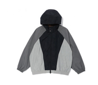 Ensemble de survêtement unisexe à capuche, coupe oversize, design sportif avec fermeture éclair, respirant, en polyester tissé, teint uni, pantalon et veste imperméables, automne