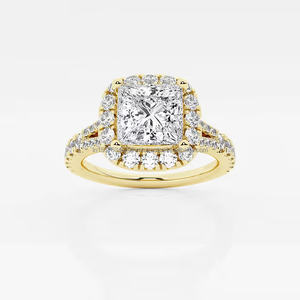 Bijoux en diamant taille princesse en or 18 carats, certifiés IGCI, style vintage PT900 pour les mariages et les fêtes, vente en gros - Product Image 3