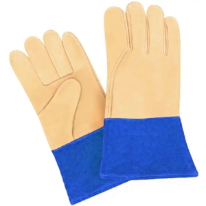 Gants de soudage en cuir pleine fleur robuste, protection durable des mains avec caractéristiques ignifuges et anti-coupures - Product Image 6